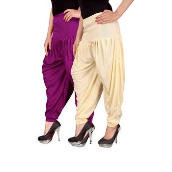 Multicolor plain viscose leggings 2