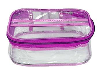 atorakushon   Fabric Multipurpose Make Up Pouches Jewellery Necklace Cosmetic Organizer for Wardrobe Set Of 3 Purple 3