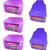 Atorakushon non wovan Fabric Combo Saree Cover Blouse Clothes Storage Bag Wardrobe Organiser Set of 5 (Purple)