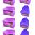Atorakushon non wovan Fabric Combo Saree Cover Blouse Clothes Storage Bag Wardrobe Organiser Set of 8 (Purple)