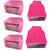 Atorakushon non wovan Fabric Combo Saree Cover Blouse Clothes Storage Bag Wardrobe Organiser Set of 5 (Pink)