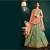 green embroidered Bhagalpuri Silk bridal-lehengas
