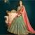 green embroidered Bhagalpuri Silk bridal-lehengas