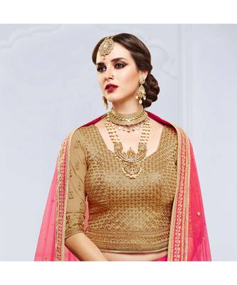 Pink embroidered silk bridal-lehengas 3