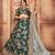 Eye Catching Teal Gold Dori, Matte Sequins Embroidered Bangalory Silk lehenga choli for bride