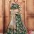 Eye Catching Teal Gold Dori, Matte Sequins Embroidered Bangalory Silk lehenga choli for bride