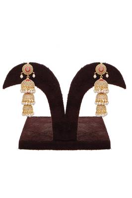White pearl jhumkas 3