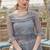 Grey Net Embroidered with sequence work Blouse