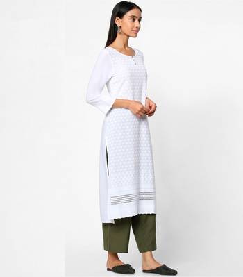 White embroidered rayon kurtas-and-kurtis 4