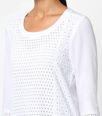 White embroidered rayon kurtas-and-kurtis 2