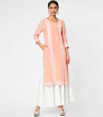 Pink embroidered rayon kurtas-and-kurtis 1