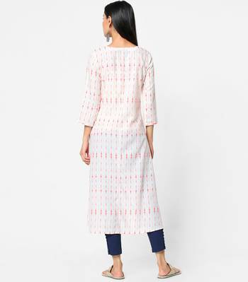 White embroidered rayon kurtas-and-kurtis 5