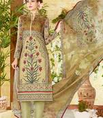 Multicolor floral print crepe salwar