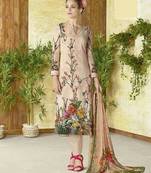Multicolor floral print crepe salwar