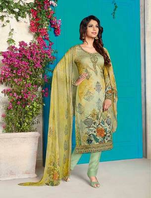 Multicolor floral print crepe salwar 1