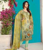 Multicolor floral print crepe salwar