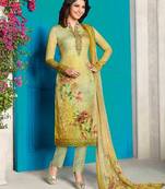 Multicolor floral print crepe salwar