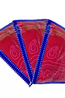 atorakushon   Parachute Fabric Saree Cover Garments Wardrobe Organizer Pack of 3 (Blue)