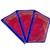 atorakushon   Parachute Fabric Saree Cover Garments Wardrobe Organizer Pack of 3 (Blue)