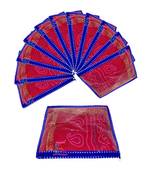 atorakushon   Parachute Fabric Saree Cover Garments Wardrobe Organizer Pack of 12 (Blue)
