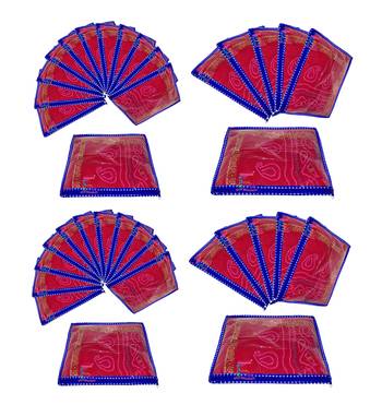 atorakushon   Parachute Fabric Saree Cover Garments Wardrobe Organizer Pack of 36 (Blue) 1