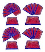 atorakushon   Parachute Fabric Saree Cover Garments Wardrobe Organizer Pack of 36 (Blue)