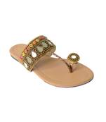 Flat ethnic footwear 