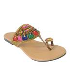 Flat ethnic footwear 