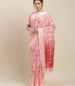 Pink Color Digital Print Saree
