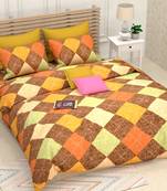 Multicolour Double Bed Sheet With Pillow Cover