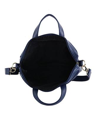 Blue Silver Taxi Canvas PU Laptop Bag 4