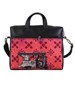 Silver Auto Rickshaw Canvas PU Laptop Bag