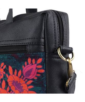 Two Yellow Autos Canvas PU Laptop Bag 4