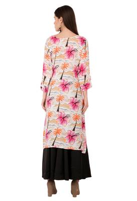 Pink printed cotton ethnic-kurtis 2