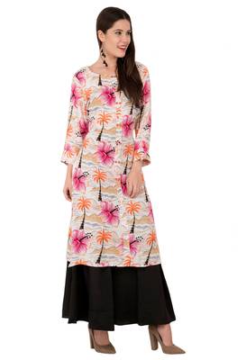 Pink printed cotton ethnic-kurtis 4
