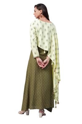 Lemon printed rayon long-kurtis 2