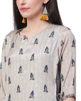 Blue printed liva long-kurtis 4
