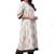 White printed cotton ethnic-kurtis