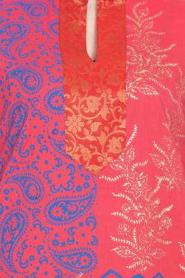Women's Cotton Straight Kurti Block Printed 4