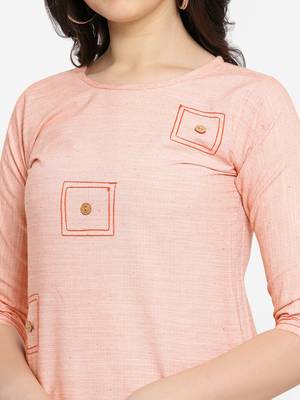 Orange Color Straight Kurta 4