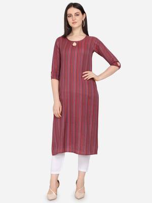 Multi Color Cotton Blend Straight Kurta 1