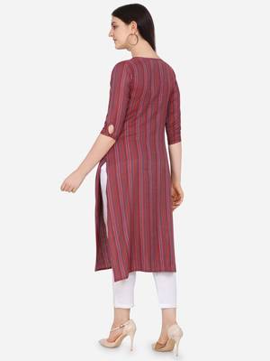 Multi Color Cotton Blend Straight Kurta 2