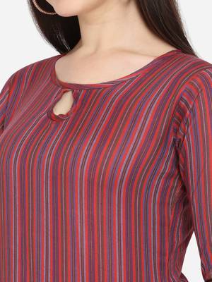 Multi Color Cotton Blend Straight Kurta 4