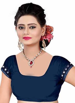 Women's Blue Dhupian Foil Designer Saree 3