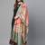 Sutram Bamboo Buti Silk Peach Digital Printed Dupatta