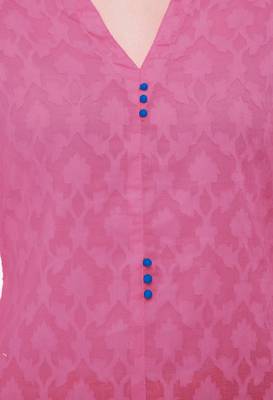 Pink printed cotton ethnic-kurtis 4