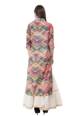 Red printed cotton ethnic-kurtis 2