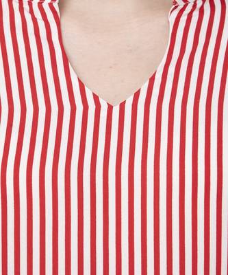 Striped Red kurta palazzo set 4