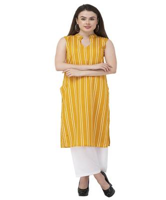 Striped Yellow kurta palazzo set 1