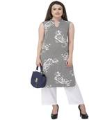 Striped Black & White kurta palazzo set